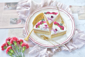 【母の日】市販品で作る、簡単すぎて可愛い！ブーケケーキ